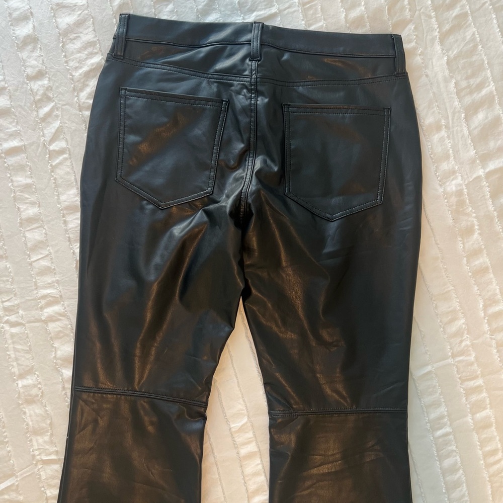 Banana Republic Faux Leather Boot cut Black Women’s Jeans - Picture 4 of 11